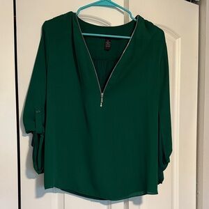 INC Green Women's Top